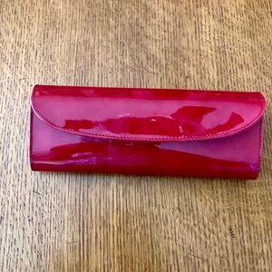 Jewelry Organizer Travel Roll Red